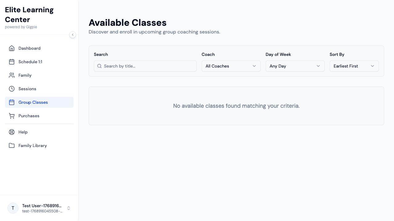 View class details